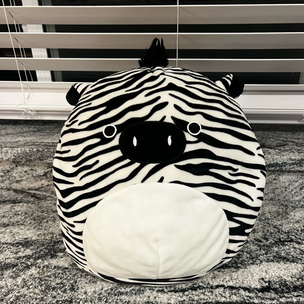 Zebra Squishmallow Medium Size